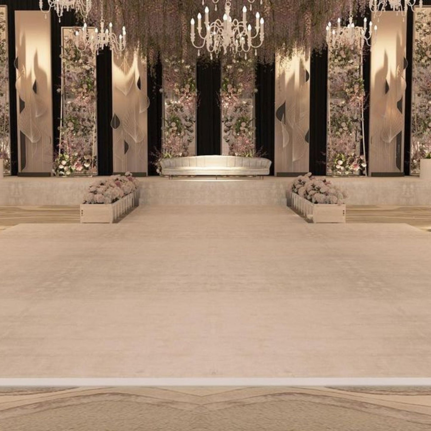SET OF 3 STAGE SQUARE DANCE FLOOR CATWALK UP TO 72SQM