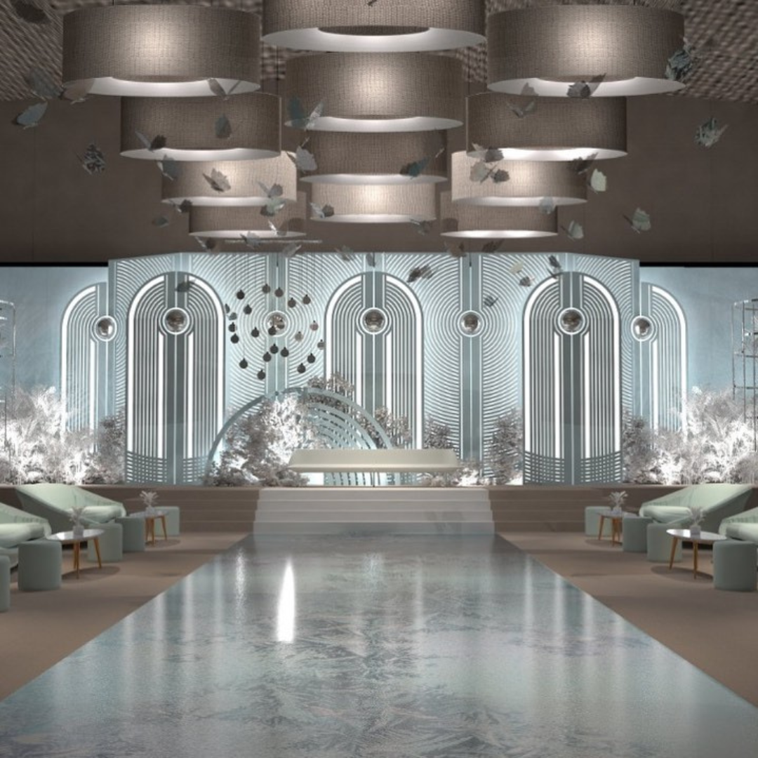 SET OF 2 STAGE AND CATWALK UP TO 160SQM CUSTOM COLOR