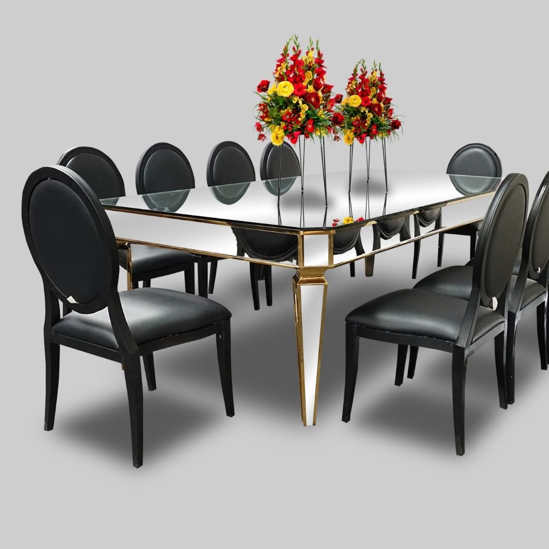 Dining Chairs for Rent | Black Dior Dining Chair | Event Rental Dubai