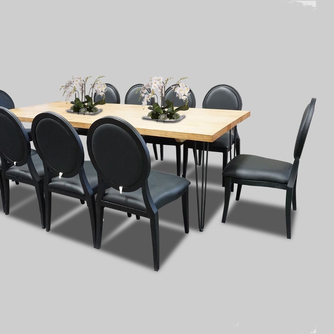 Dining Chairs for Rent | Black Dior Dining Chair | Event Rental Dubai