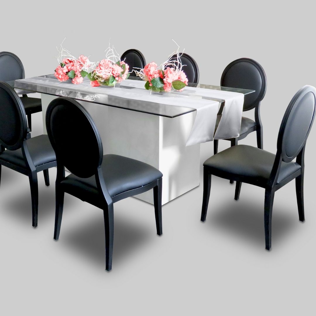 Dining Chairs for Rent | Black Dior Dining Chair | Event Rental Dubai
