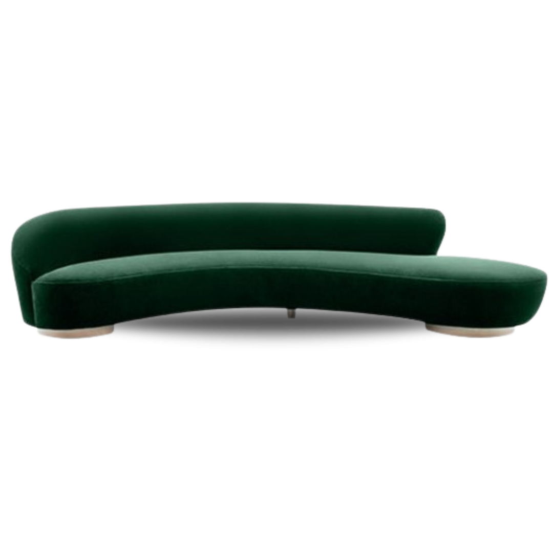MARSEILLE BRIDAL SOFA GREEN VELVET
