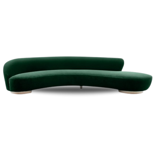 MARSEILLE BRIDAL SOFA GREEN VELVET