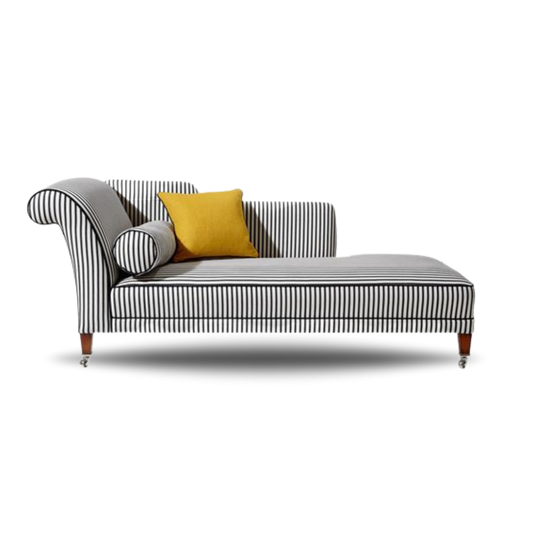 Lyon Bridal Sofa Black & White Stripes | Bridal Sofa |Event Rentals Dubai