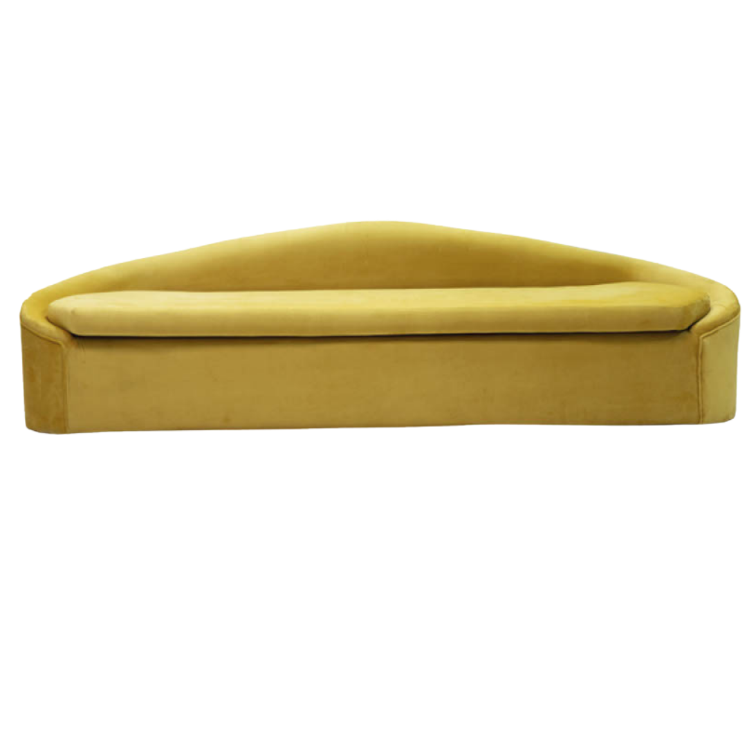 CHUBBY BRIDAL SOFA YELLOW VELVET