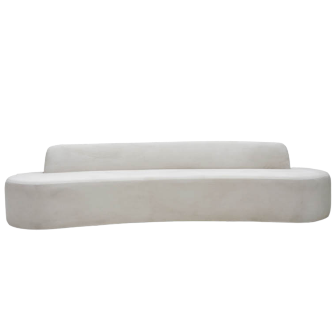 SAG HARBOR BRIDAL SOFA IVORY VELVET SOFAT BASE