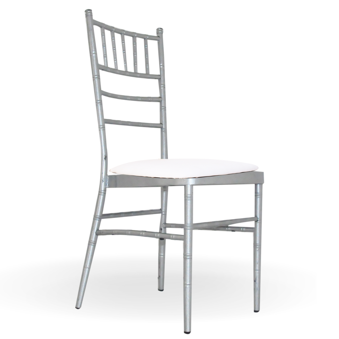 Silver Chivari Dining Chair | Event Rentals Dubai