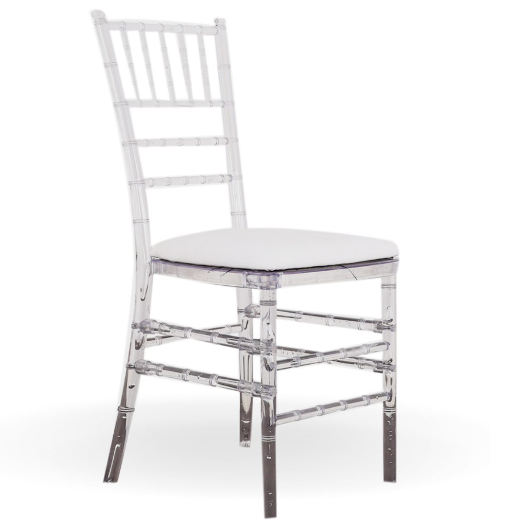 Transparent Chivari Dining Chair | Event Rentals Dubai