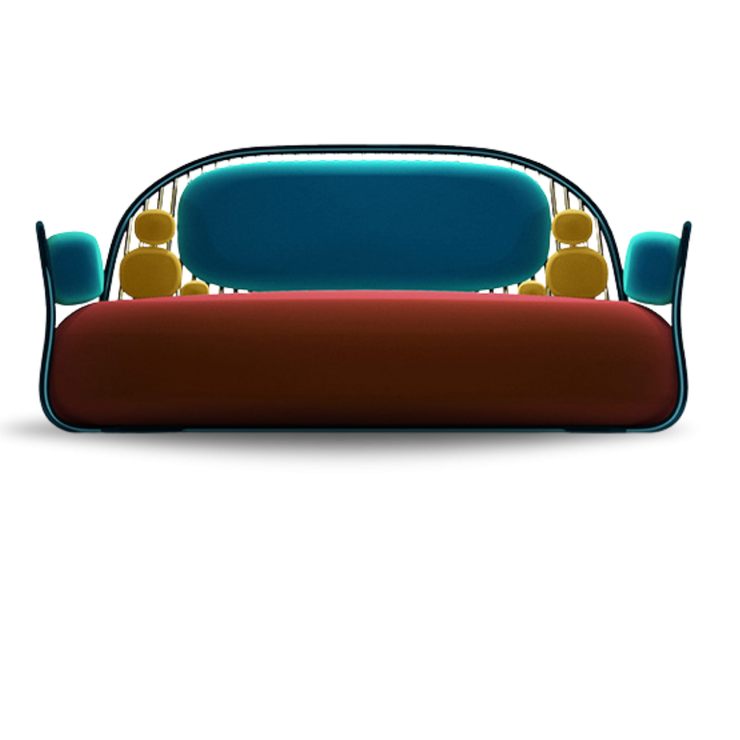CIRCE BRIDAL SOFA MODERN DESIGN 3 COLORS VELVET