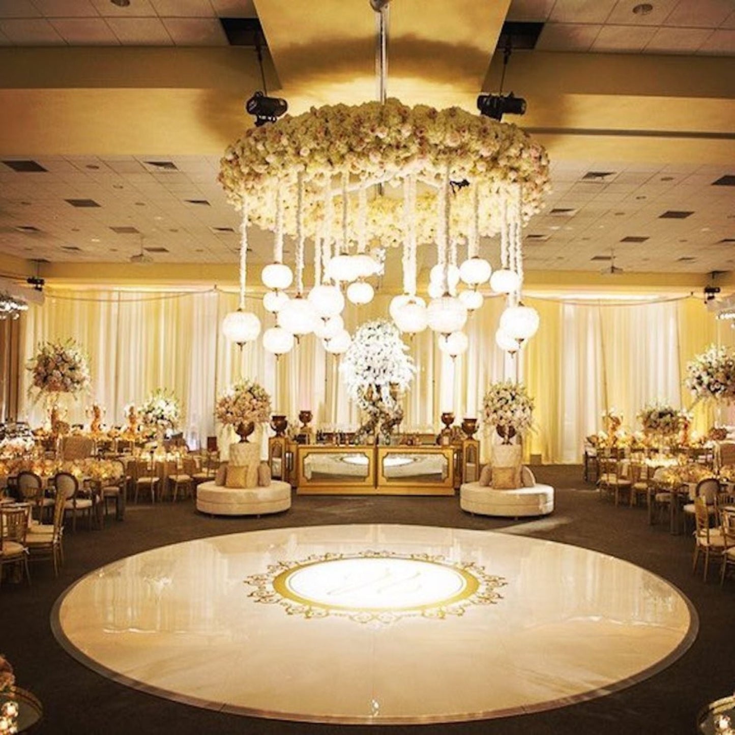 ROUND DANCE FLOOR 6M X 6M ACCOMMODATES UP TO 70PAX OLGA EVENTS