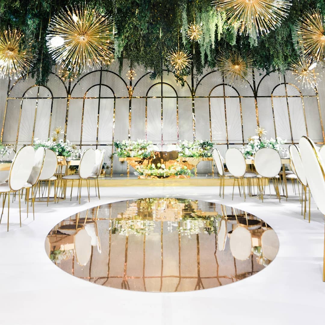 Mirror Acrylic Dance Floor Gold