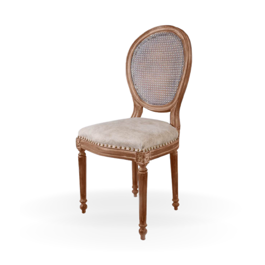 ERA DINING CHAIR WOODEN FRAME MESH BACK