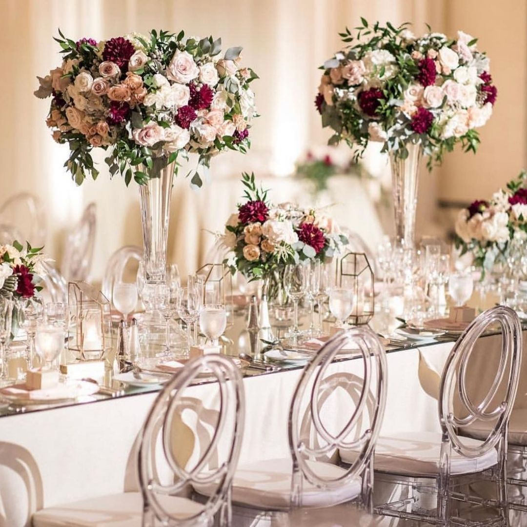 Acrylic Chanel Dining Chair Transparent | Event Rental Dubai