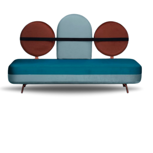 JIMI BRIDAL SOFA MODERN DESIGN BLUE VELVET