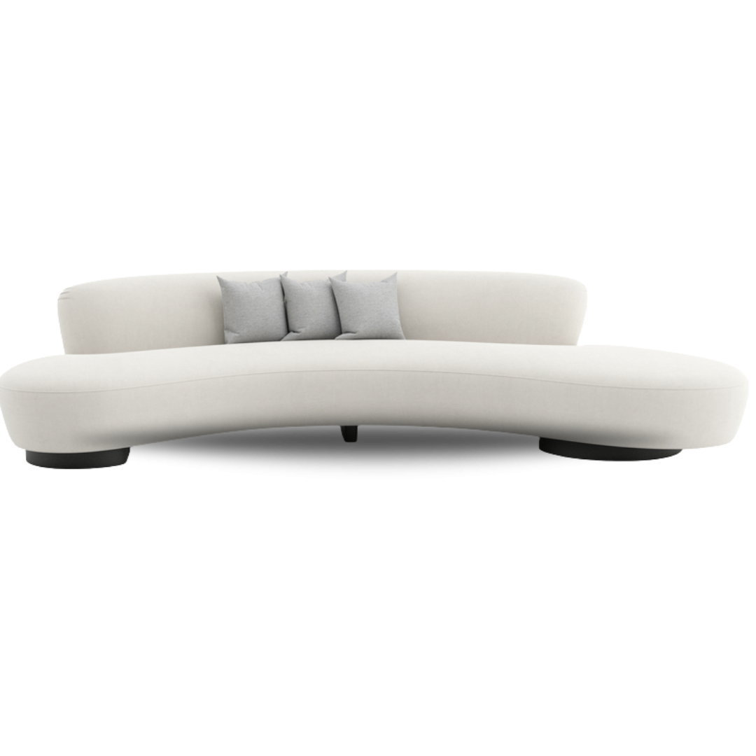 Marseille Bridal Sofa White Velvet | Bridal Sofa |Event Rentals Dubai