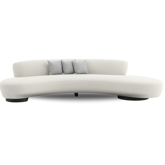 Marseille Bridal Sofa White Velvet | Bridal Sofa |Event Rentals Dubai