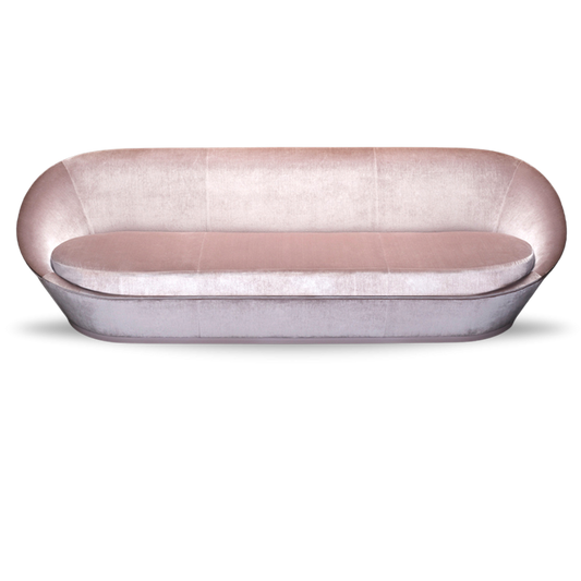 THE NEW LIFE  BRIDAL SOFA BABY PINK VELVET
