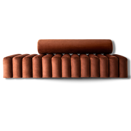 New Moon Bridal Sofa Autumn Brown | Bridal Sofa |Event Rentals Dubai