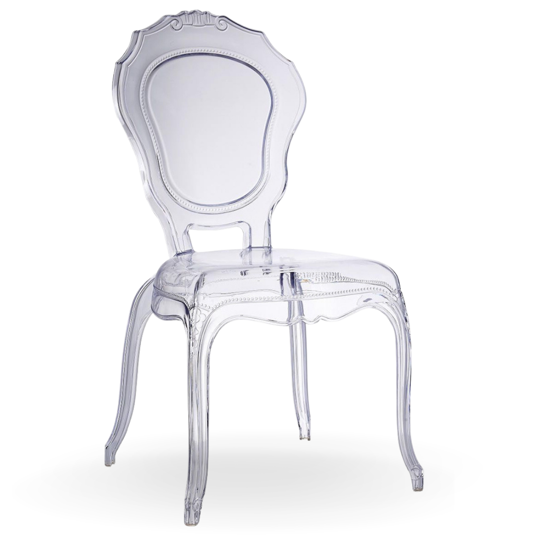 Ruby Dining Chair Transparent Acrylic | Event Rental Dubai |Furniture