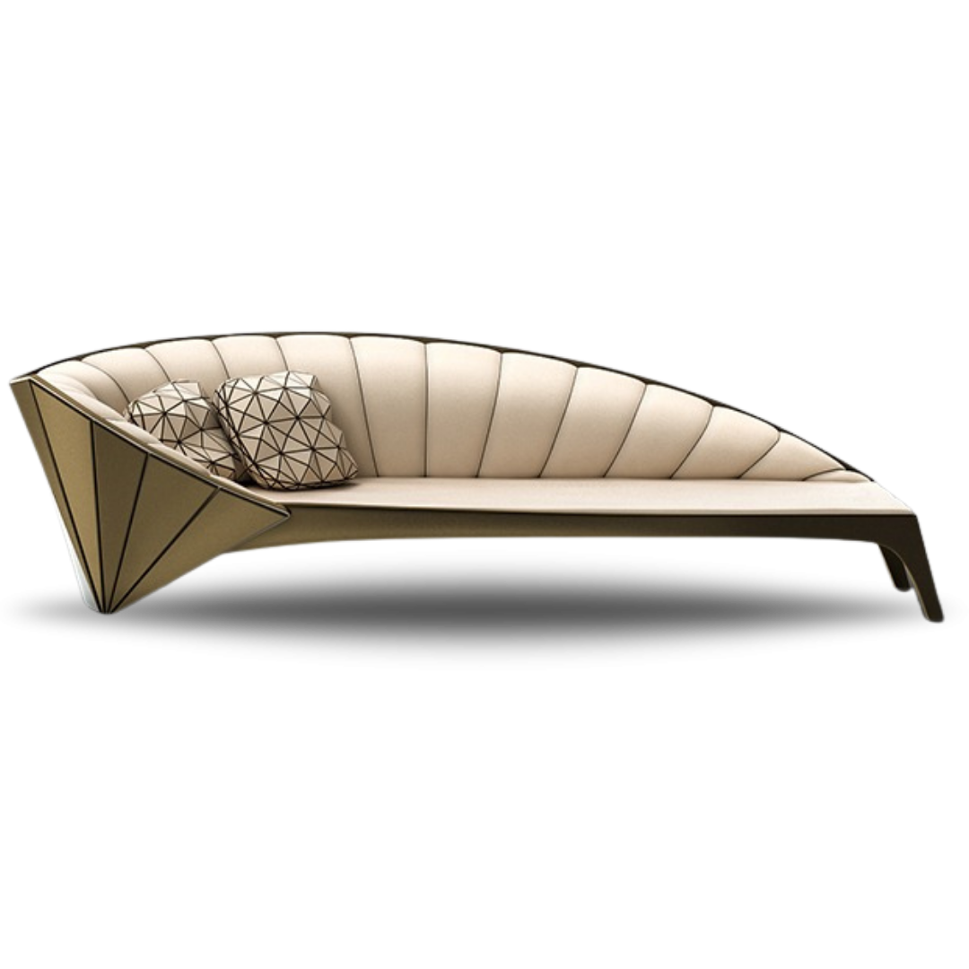 Strabo Bridal Sofa Bronze & Oyster | Bridal Sofa |Event Rentals Dubai