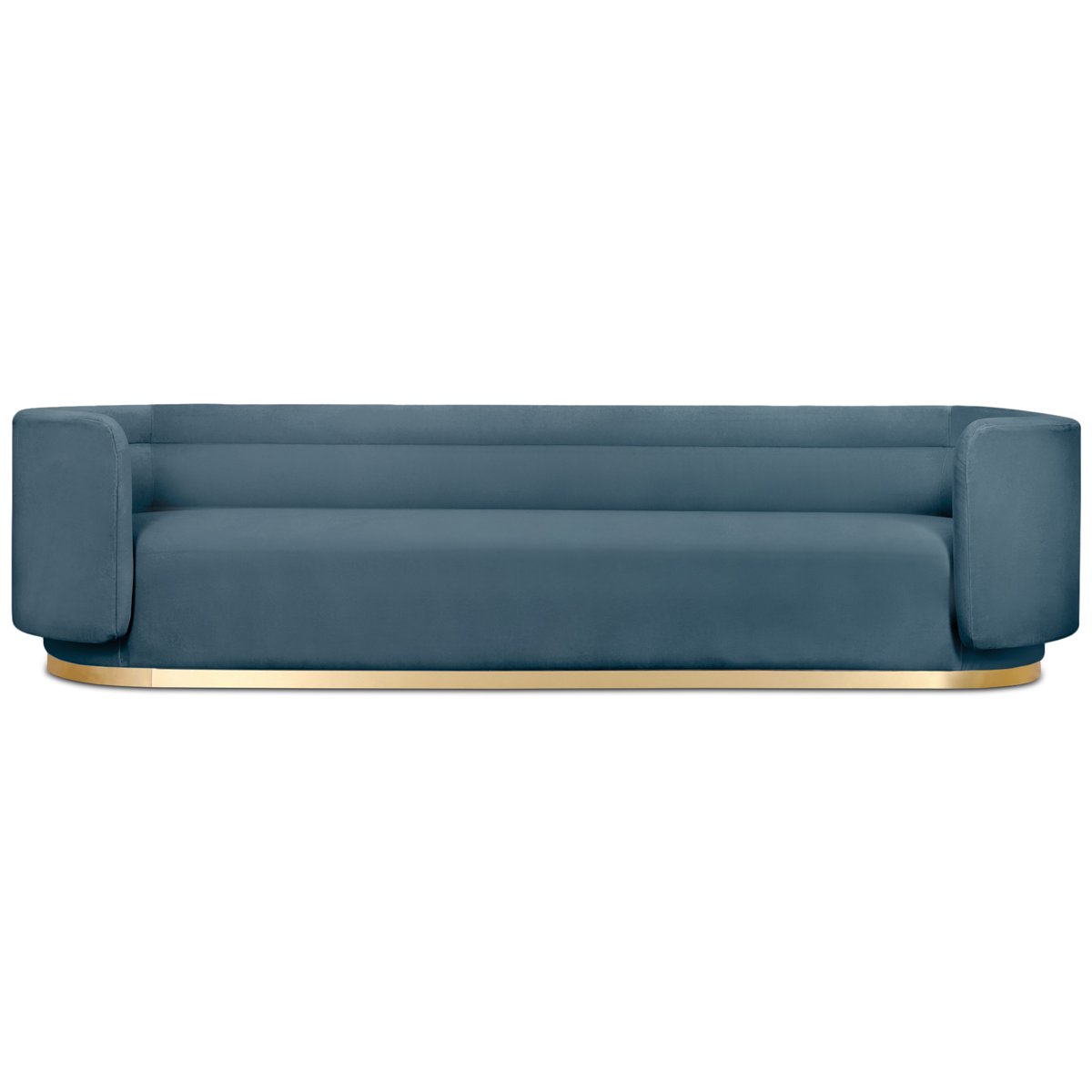 SANTORINA BRIDAL SOFA OYSTER VELVET GOLDA BASE
