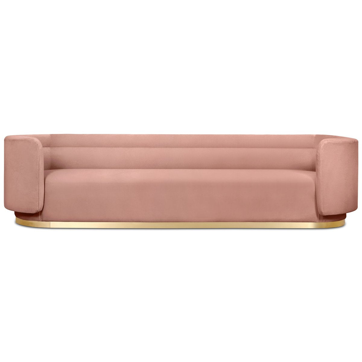 SANTORINA BRIDAL SOFA OYSTER VELVET GOLDA BASE