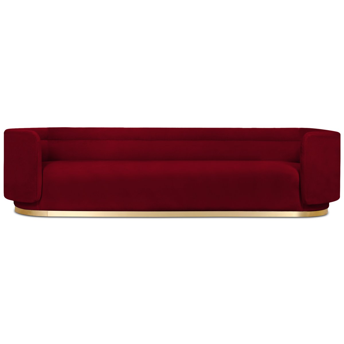 SANTORINA BRIDAL SOFA OYSTER VELVET GOLDA BASE