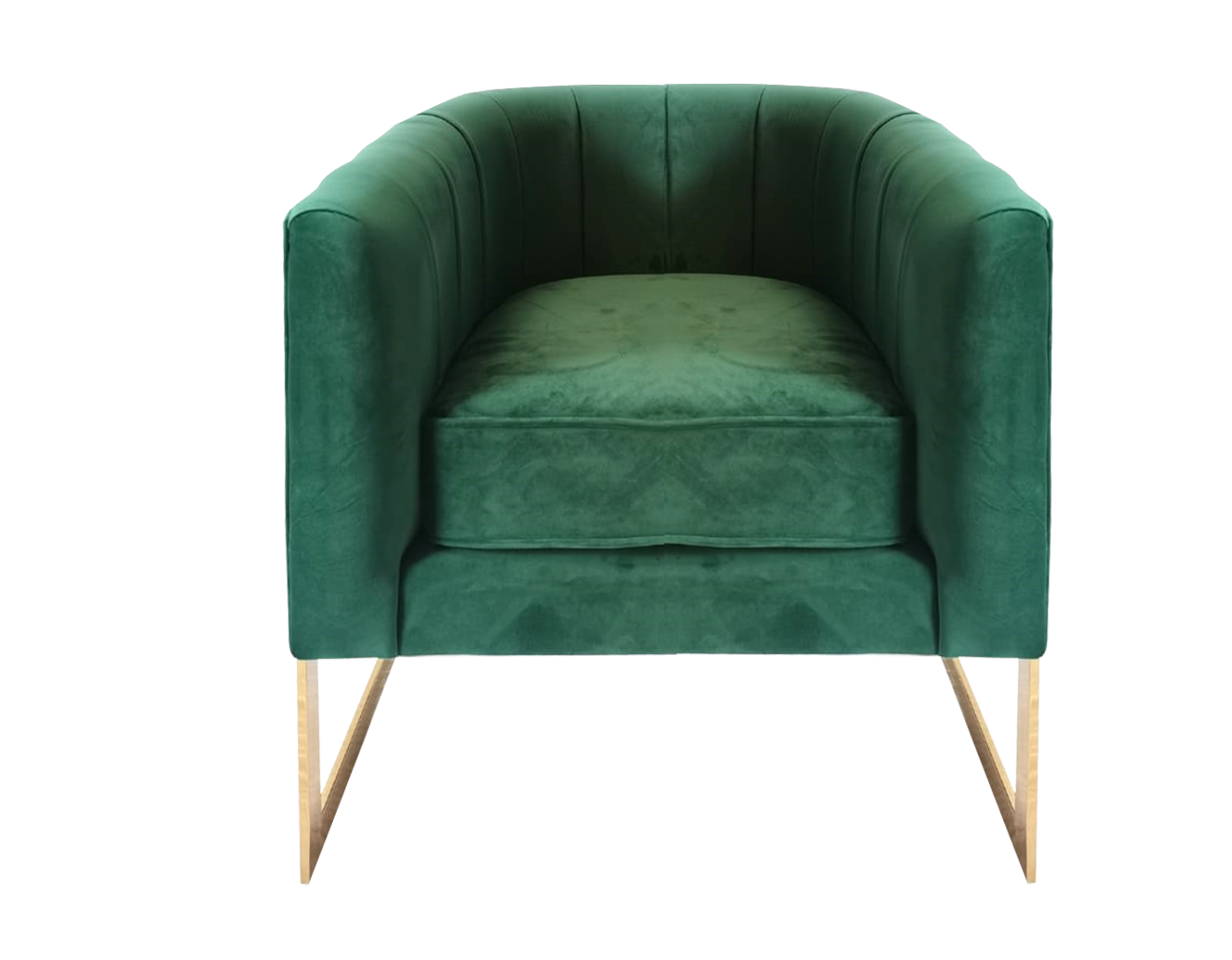 HETHRO LOUNGE SOFA 3 SEATS VELVET GREEN COLOR