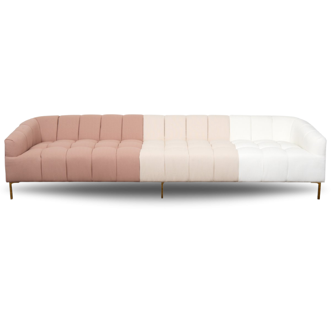 ST BARTS BRIDAL SOFA TUFTED OMBRE LINEN