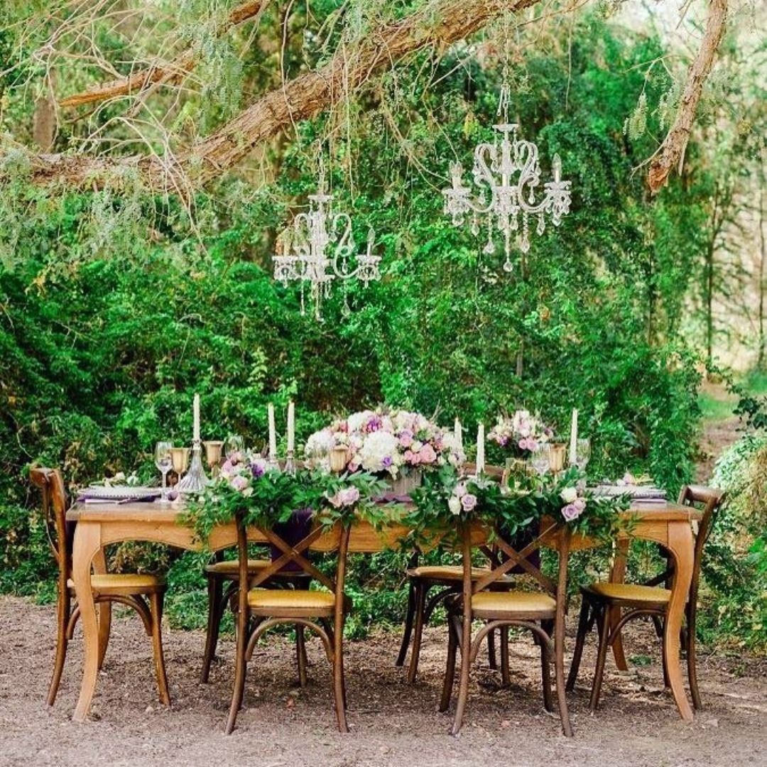 Antique Dining Table Furniture Rental Dubai Olga Events