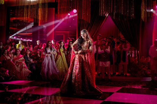 Wedding decoration Dubai stage flowers and lighting setup by Olga Events