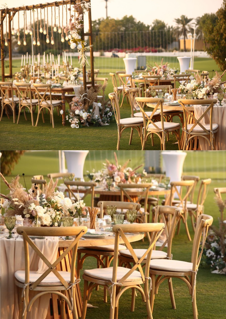 Wedding Planner in Dubai Olga Events offers comprehensive Decoration Packages Wedding Planner PackagesEntrance decoration Bridal backdrop Bridal Stage Professional lighting system Centerpieces fresh flowers & accessories Dance Catwalk Hanging Decoration -chandeliers Dining Chairs Dining Tables