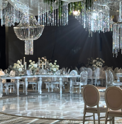 How much does a wedding in Dubai cost?
The cost of a wedding in Dubai depends on the number of guests, venue, and level of design and production. Luxury weddings typically start from higher budgets, and we tailor every detail to match your vision and expectations.