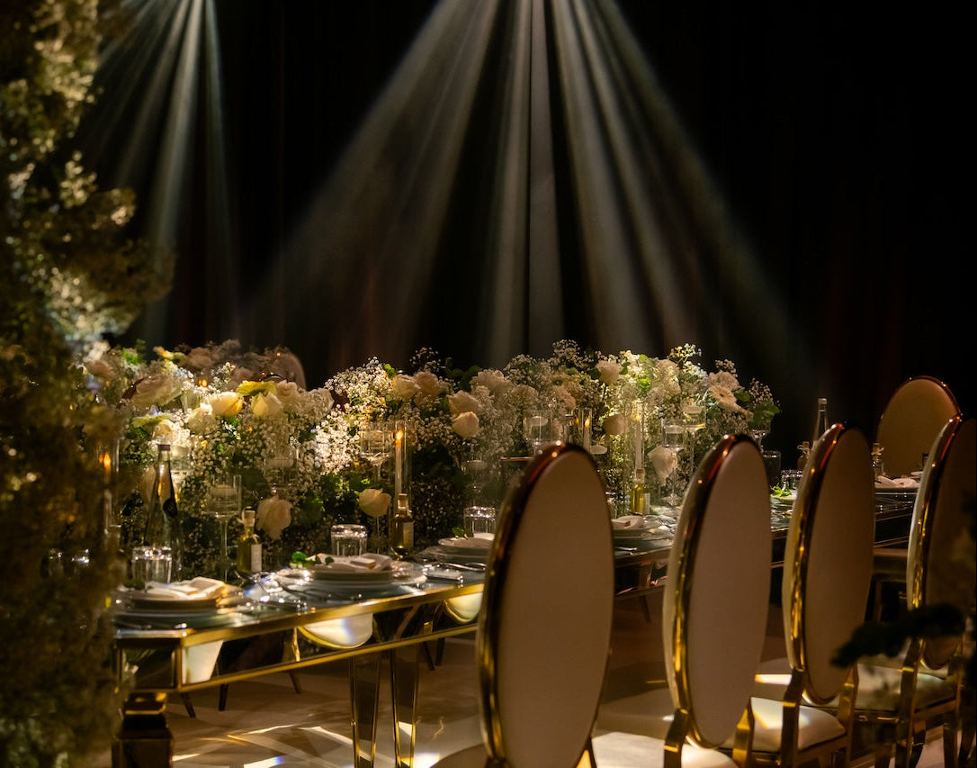 Elegant wedding setup Dubai by professional wedding planner