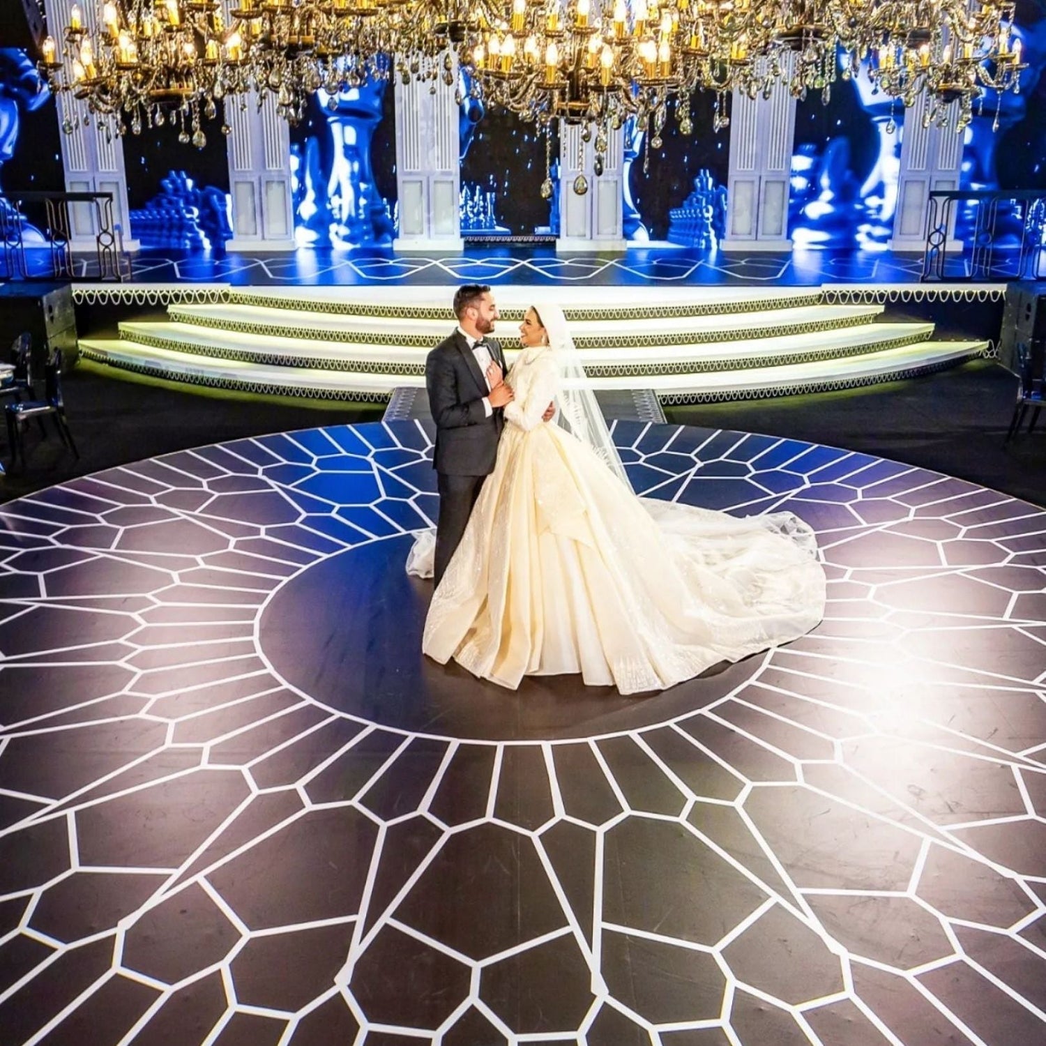 Round dance floor for weddings, parties & events. Glossy or matte finishing. Event Rentals in Dubai Olga Events. Wedding Planner in Dubai  Wedding coordination, wedding timeline & schedule. Party organizing, event management, vendor coordination. Party planner & hostessing. Full Event Planning Package