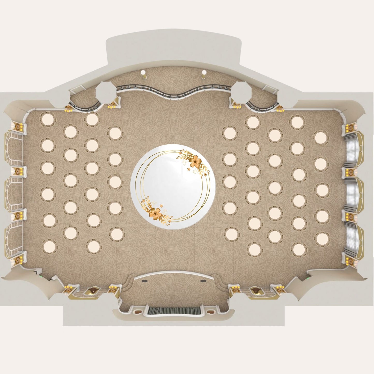 Personalized Round Dance Floor Vinyl PRD004