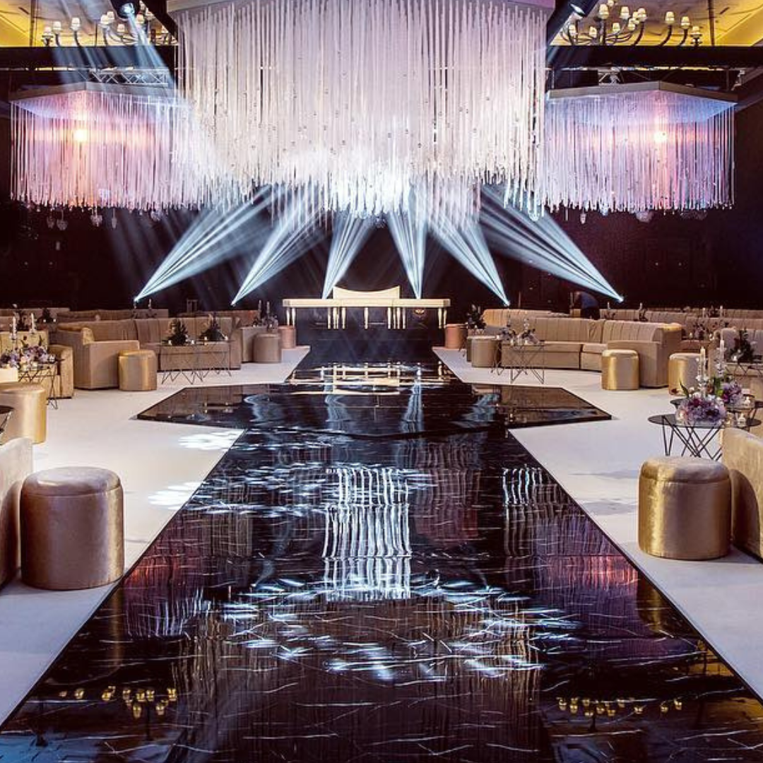 SET OF 3 STAGE SQUARE DANCE FLOOR CATWALK UP TO 90SQM