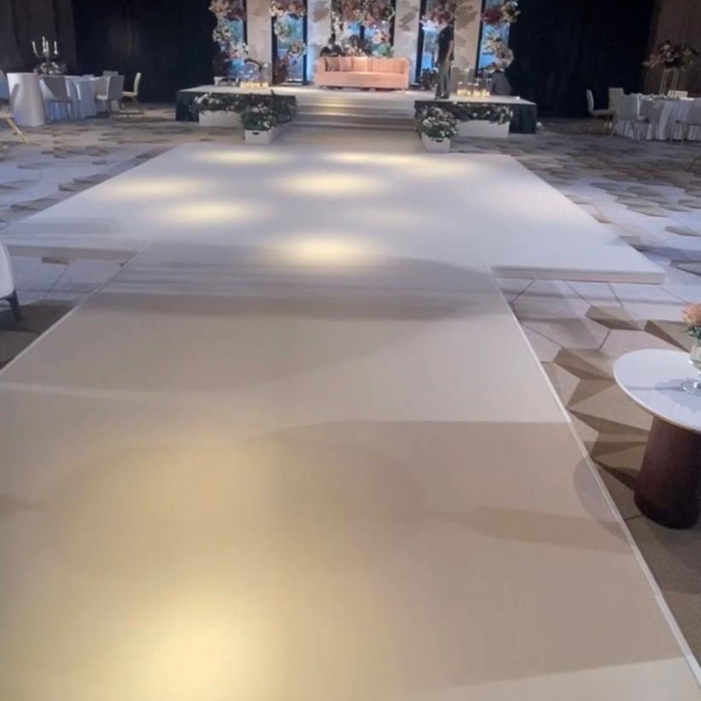SET OF 3 STAGE SQUARE DANCE FLOOR CATWALK UP TO 90SQM