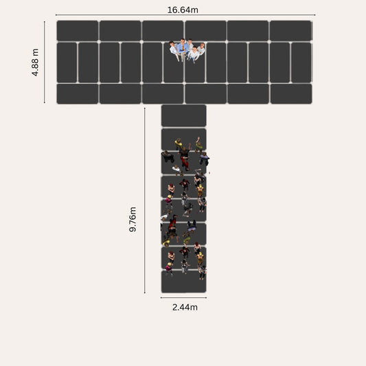 SET OF 2 STAGE AND CATWALK UP TO 120SQM CUSTOM COLOR