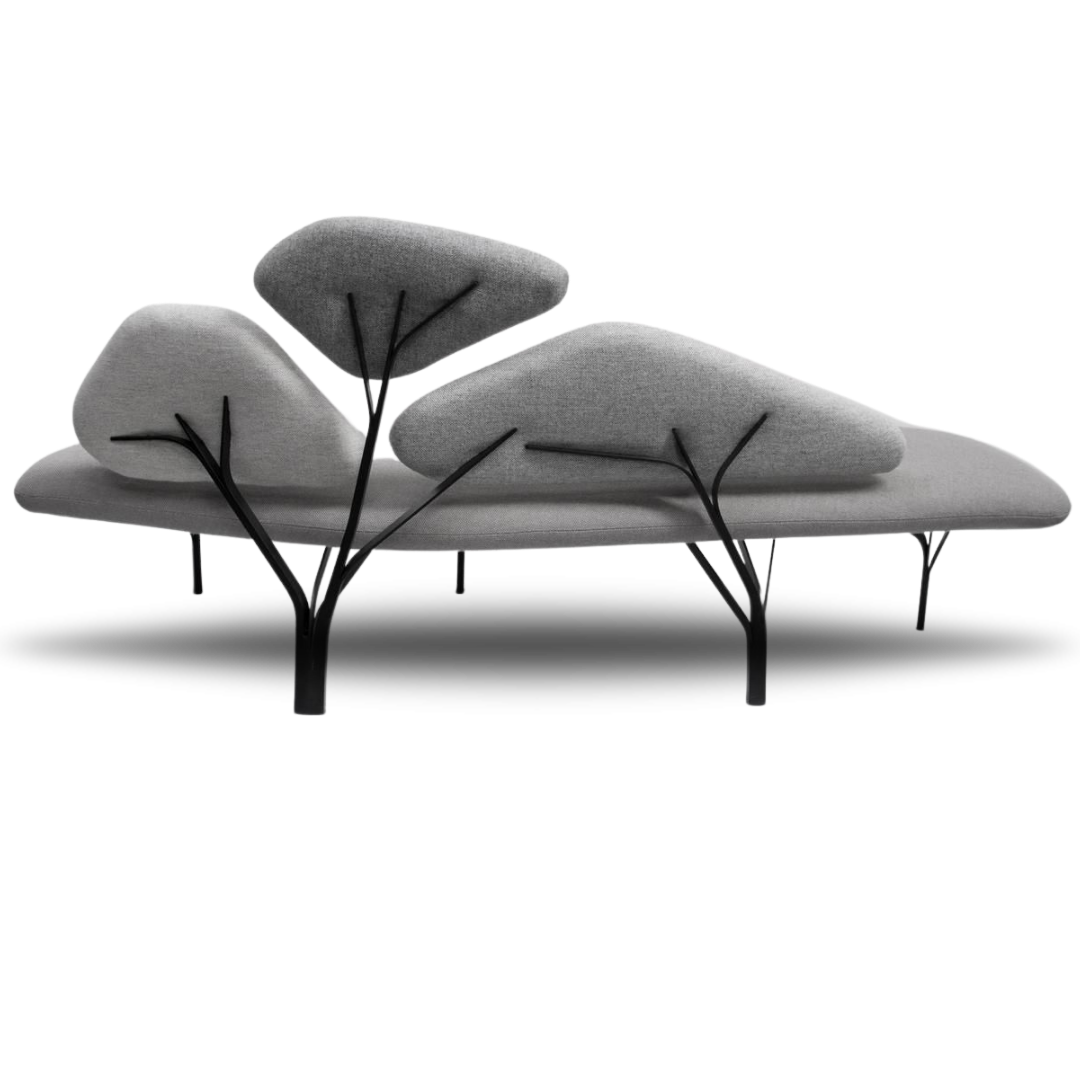 Borghese Bridal Sofa Gray | Bridal Sofa |Event Rentals Dubai