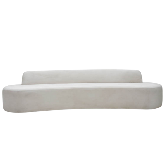 SAG HARBOR BRIDAL SOFA IVORY VELVET SOFAT BASE