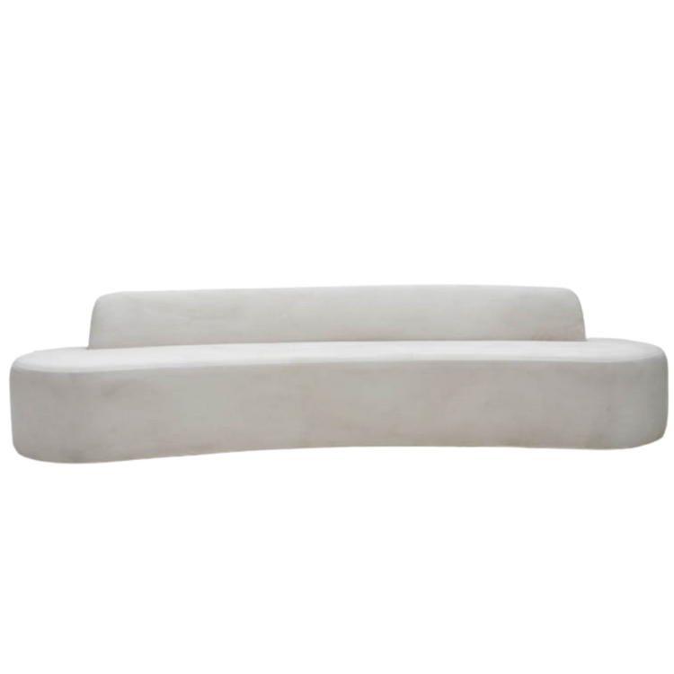 SAG HARBOR BRIDAL SOFA IVORY VELVET SOFAT BASE