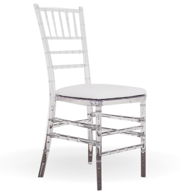 Transparent Chivari Dining Chair | Event Rentals Dubai