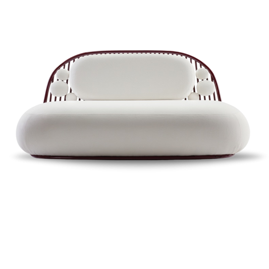 CIRCE BRIDAL SOFA MODERN DESIGN WHITE VELVET