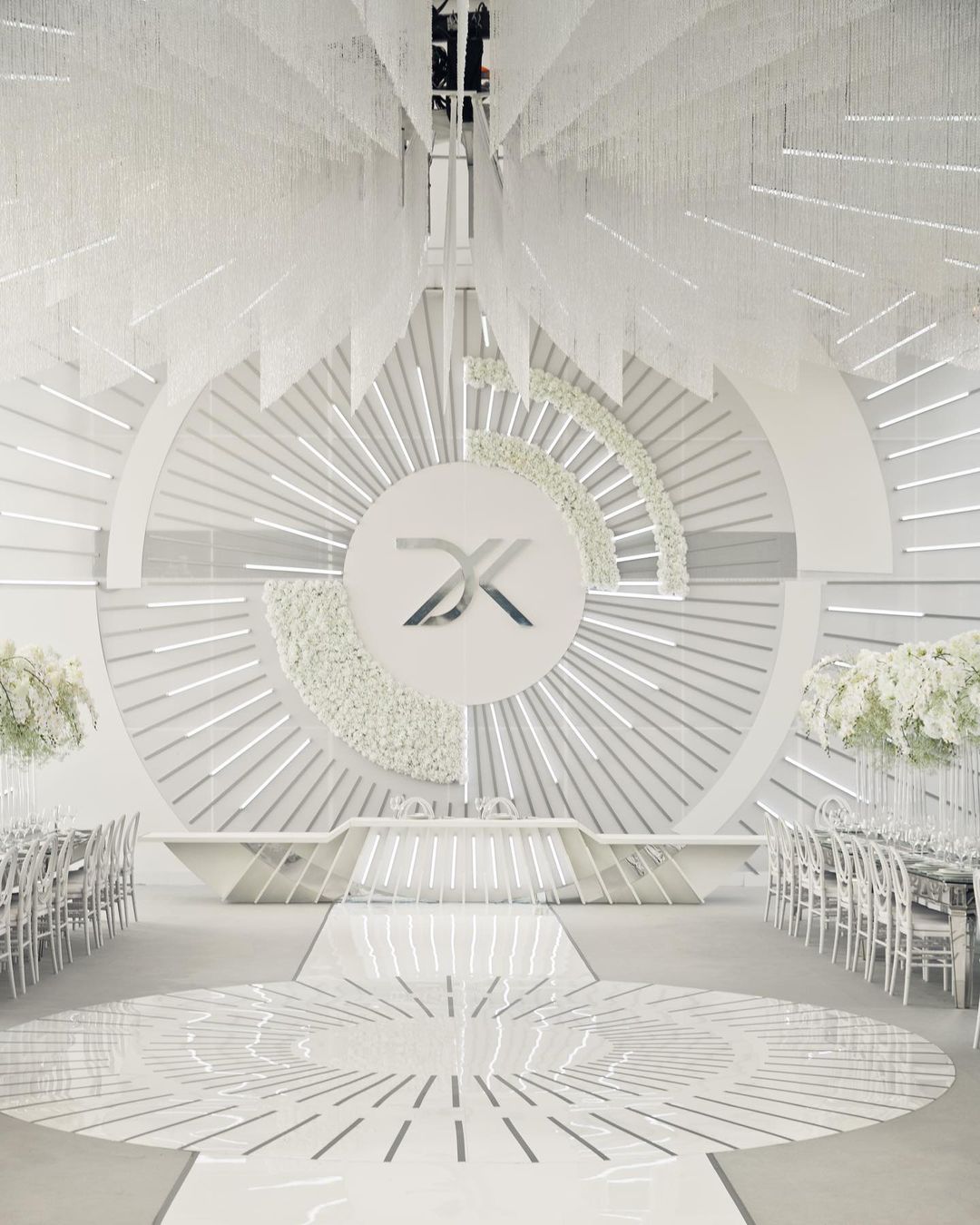 PACKAGE PRICE White Acrylic Dance Floor Round