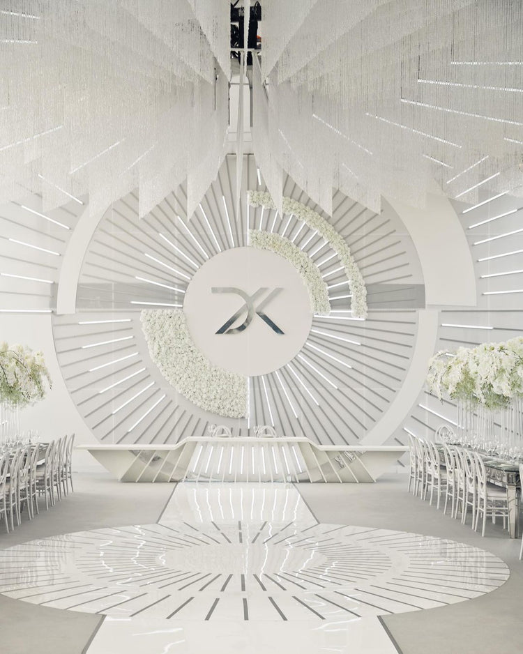 White Acrylic Dance Floor Round