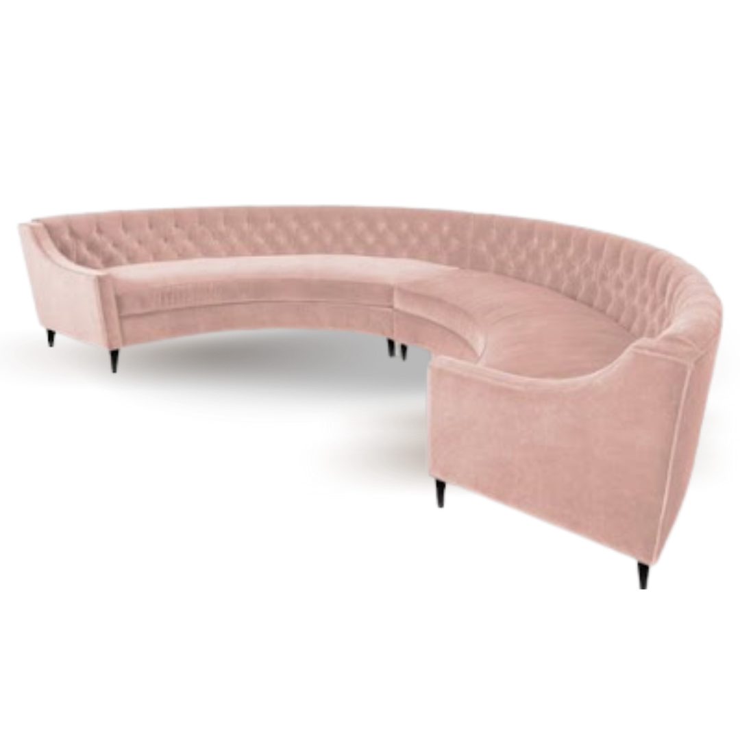 Curved discount lounge sofa