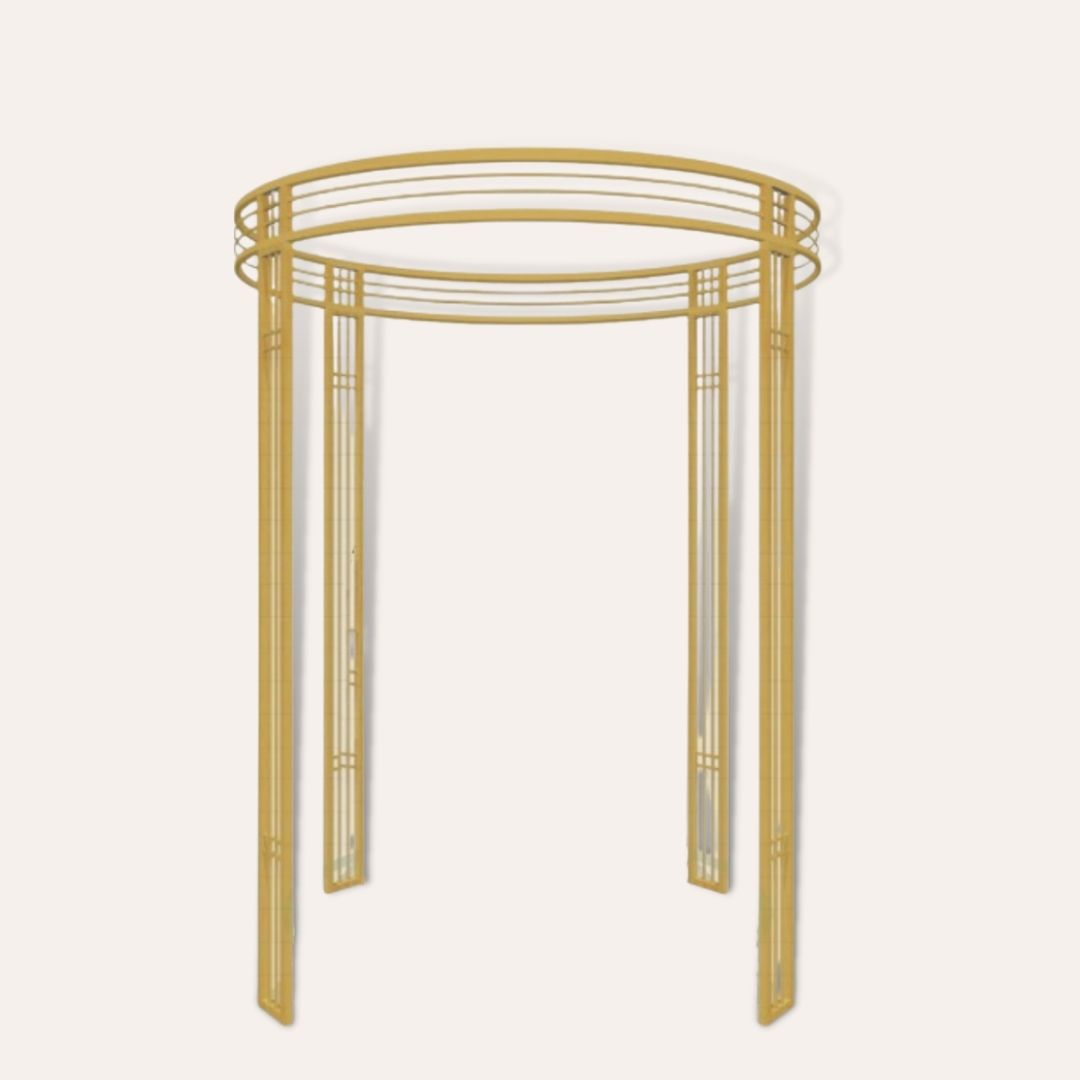 BACKDROP GOLD STRUCTURE FORTRESS GAZEBO 300CM x 250CM
