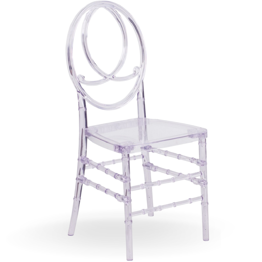 Acrylic Chanel Dining Chair Transparent | Event Rental Dubai