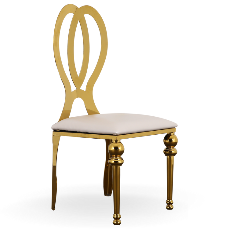 Gold Infinity Dining Chair | Furniture Rentals | Event Rentals Dubai 